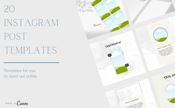 Download 20 Instagram Posts Templates Canva - Instagram posts Collection